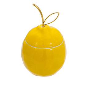 Kulho kannella, keltainen sitruuna 14cm