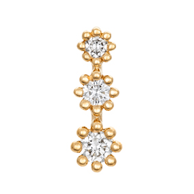 Timanttiriipus yht. 0,18ct keltakulta