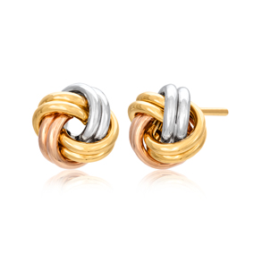 Aubella Knot 14K kultaiset korvakorut