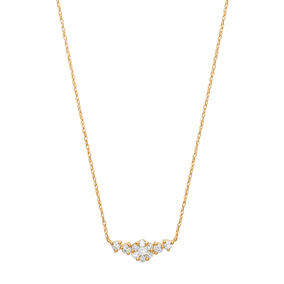 Timanttikaulakoru 0,28ct keltakulta