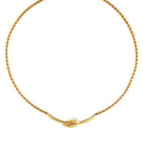 Kultainen kaulakoru Cordell, lehdykkä