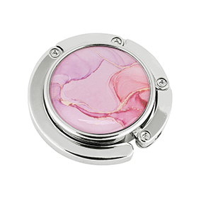 Laukkukoukku, vaaleanpunainen marmori