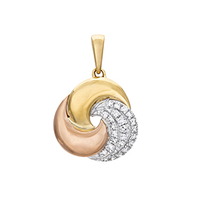 Timanttiriipus yht. 0,08ct kolmivärinen