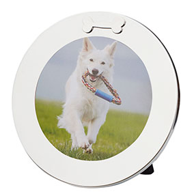 Valokuvakehys pyöreä, luu