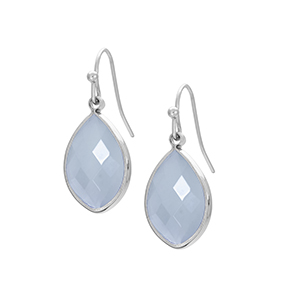 Korvakorut, vaaleansininen pisara