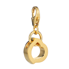 Lumoava Hali charm kullattu hopeariipus