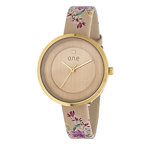 o.n.e rannekello beige, kukat