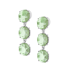 Korvakorut, 3 vihreää kristallia