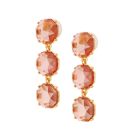 Korvakorut, 3 oranssia kristallia