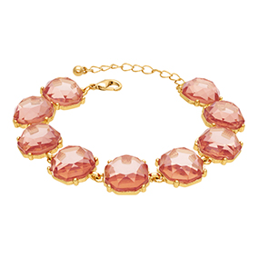 Rannekoru, oranssit kristallit